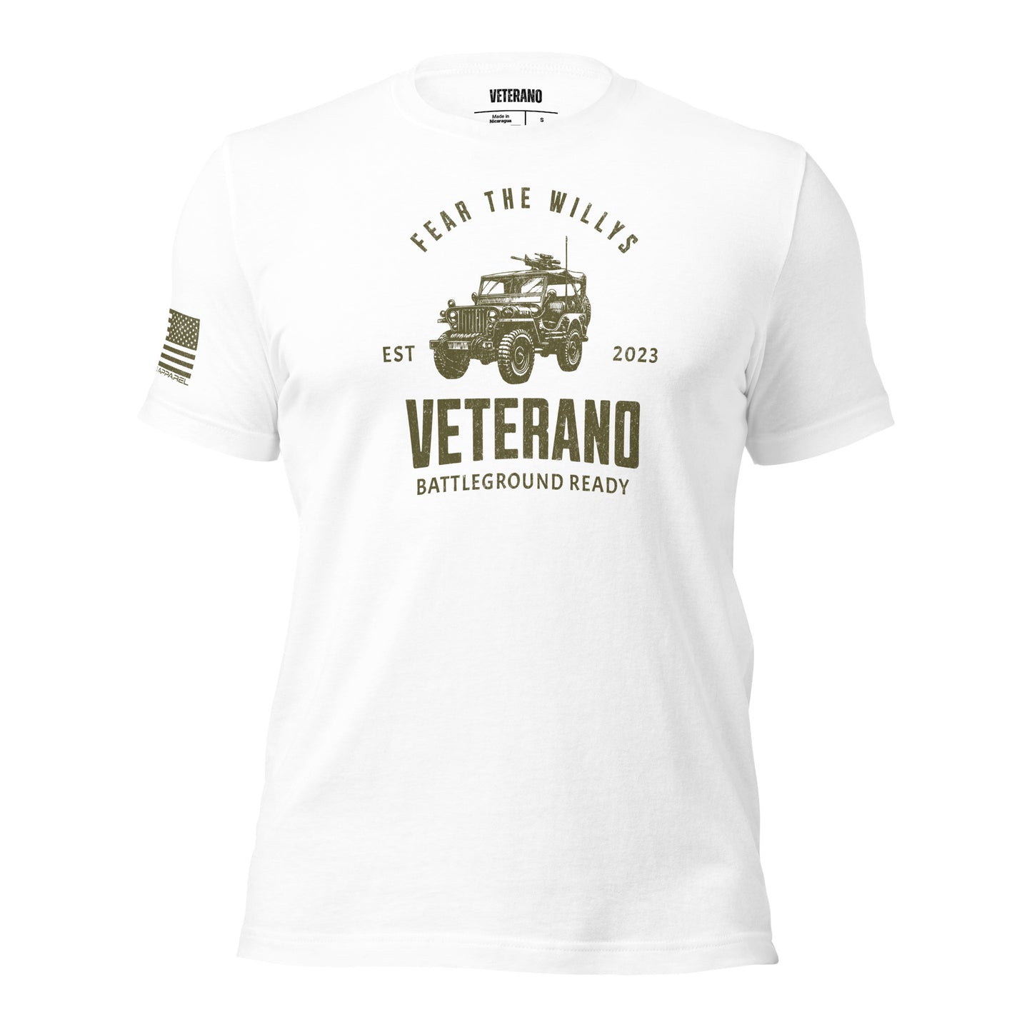 Fearless Willys Veterano T-Shirt FREE SHIPPING