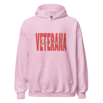 Veterana-She Served Hoodie FREE SHIPPING