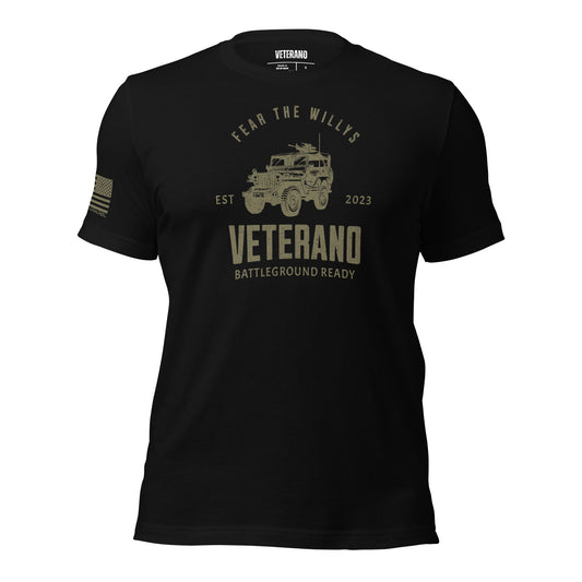 Fearless Willys Veterano T-Shirt FREE SHIPPING